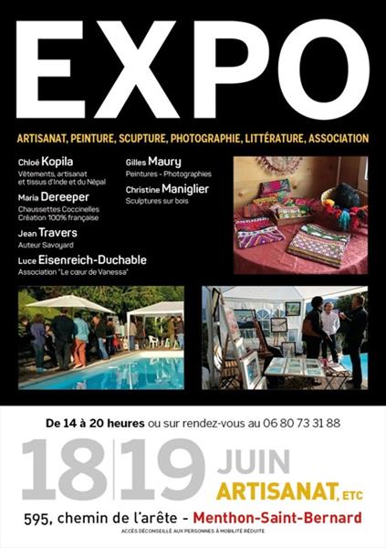 Expo à Menthon st Bernard