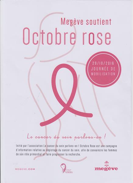 Megève soutient Octobre Rose